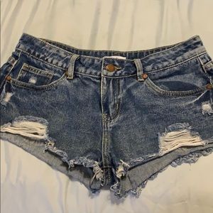 Denim shorts